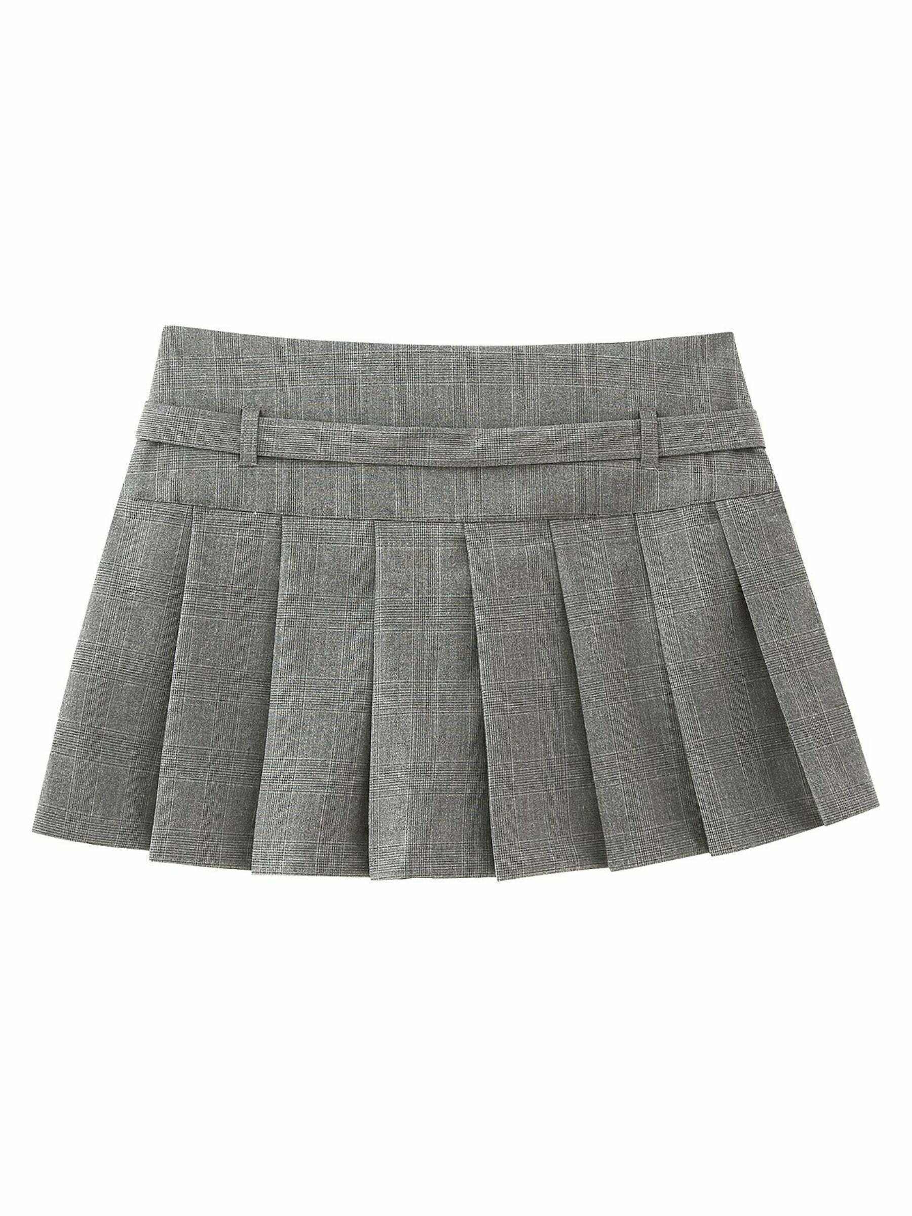 Greta Pleated Mini Skirt - Y2K Summer, 90s Grunge, Retro Goth, Y2K Party & Club Outfits