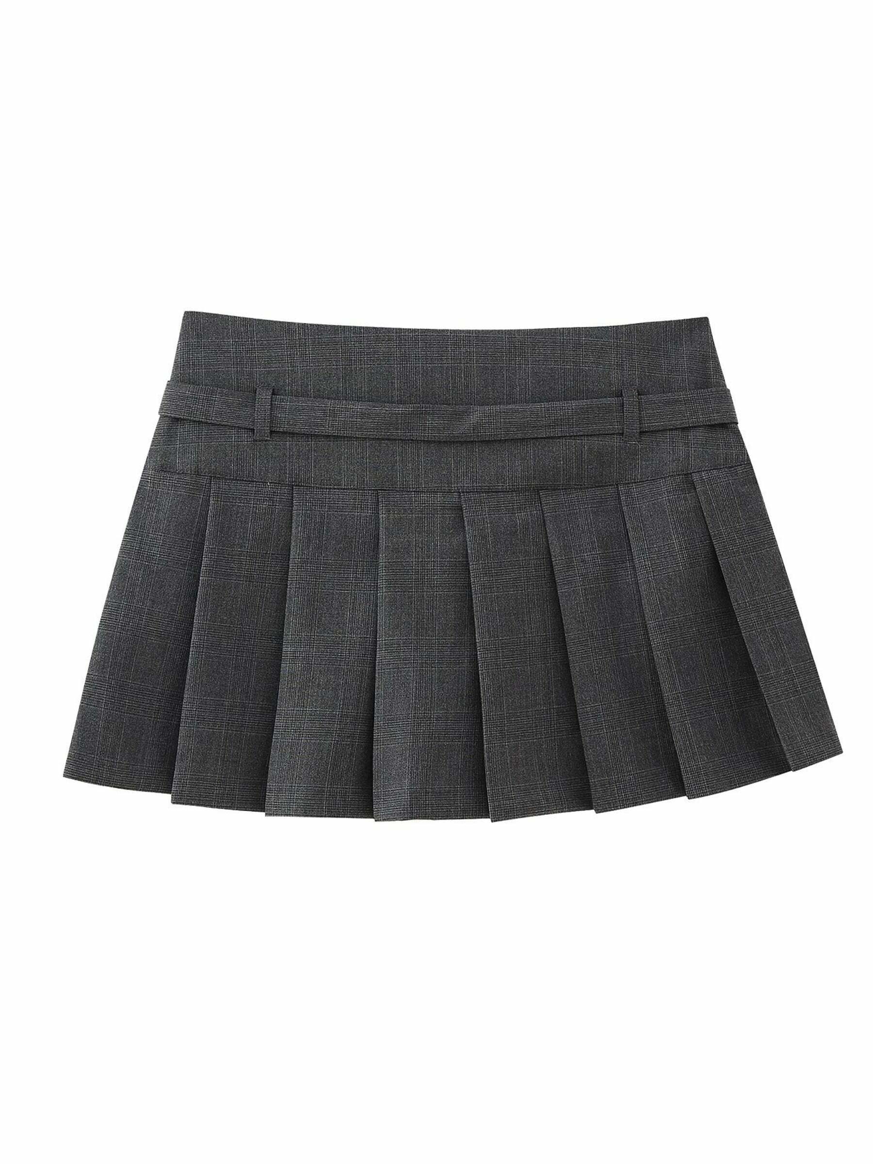 Greta Pleated Mini Skirt - Y2K Summer, 90s Grunge, Retro Goth, Y2K Party & Club Outfits