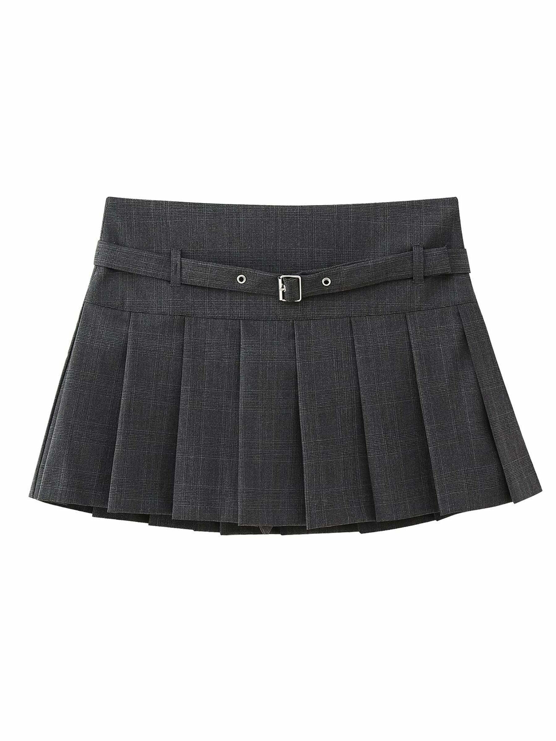 Greta Pleated Mini Skirt - Y2K Summer, 90s Grunge, Retro Goth, Y2K Party & Club Outfits