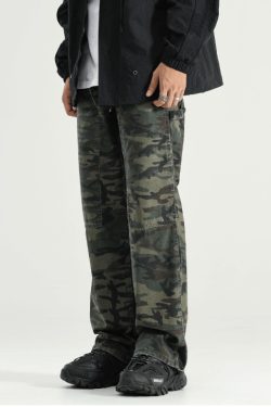 GTRG Camouflage Jeans - Y2K Summer Grunge, 90s Retro, Gothic Y2K, Y2K Club & Party