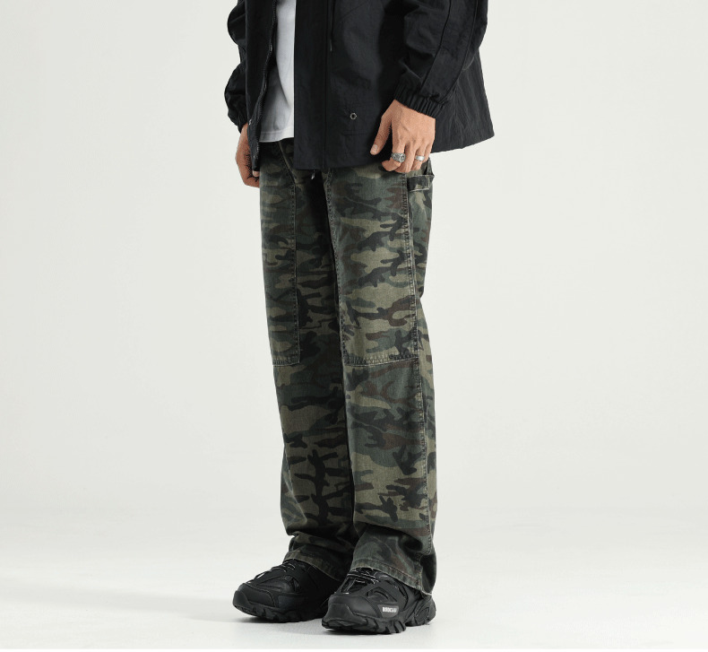 GTRG Camouflage Jeans - Y2K Summer Grunge, 90s Retro, Gothic Y2K, Y2K Club & Party