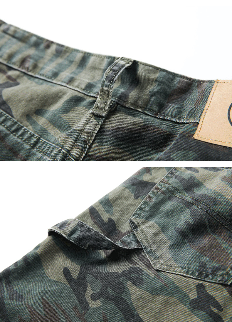 GTRG Camouflage Jeans - Y2K Summer Grunge, 90s Retro, Gothic Y2K, Y2K Club & Party