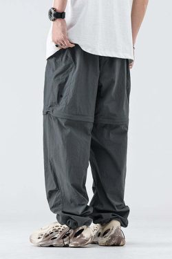 GTRG Detachable Cargo Pants - Y2K Grunge, 90s Fashion, Retro Style, Summer Y2K Outfits