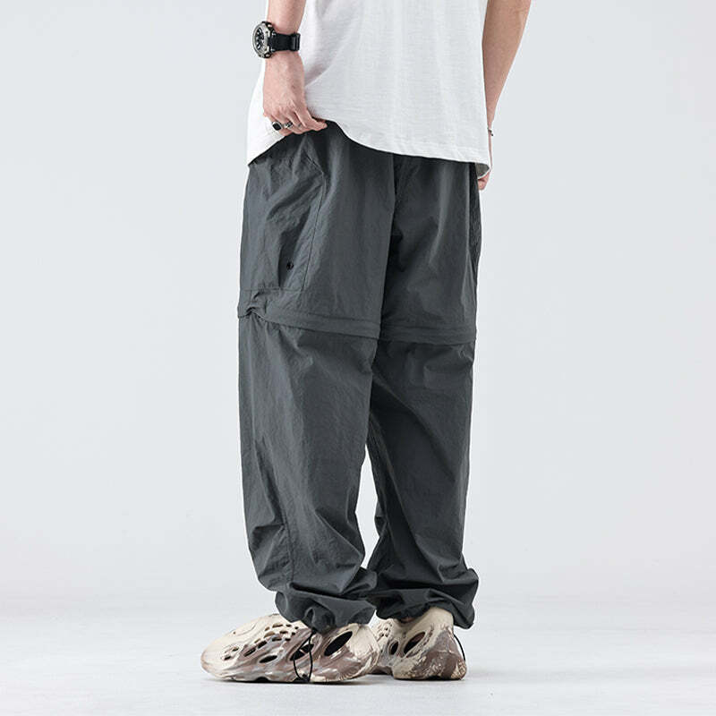 GTRG Detachable Cargo Pants - Y2K Grunge, 90s Fashion, Retro Style, Summer Y2K Outfits