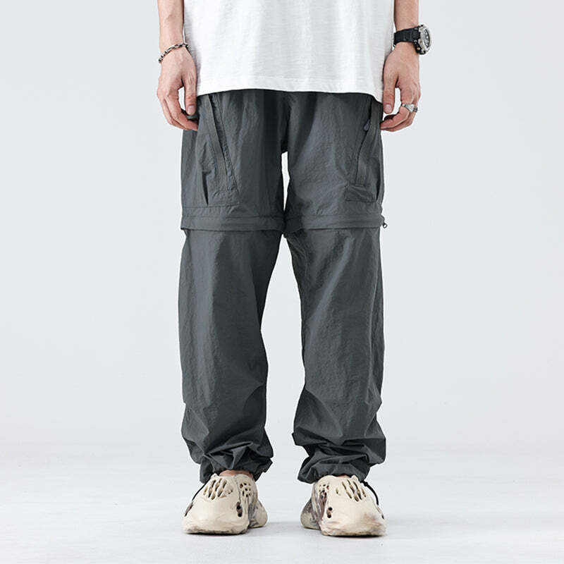 GTRG Detachable Cargo Pants - Y2K Grunge, 90s Fashion, Retro Style, Summer Y2K Outfits