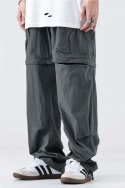 GTRG Detachable Cargo Pants - Y2K Grunge, 90s Fashion, Retro Style, Summer Y2K Outfits