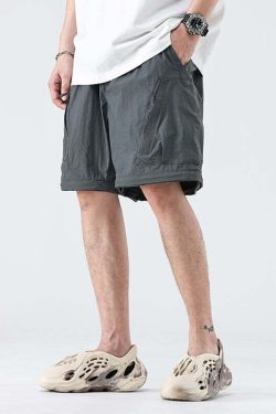 GTRG Detachable Cargo Pants - Y2K Grunge, 90s Fashion, Retro Style, Summer Y2K Outfits