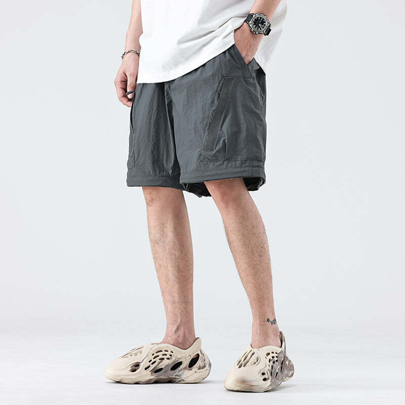 GTRG Detachable Cargo Pants - Y2K Grunge, 90s Fashion, Retro Style, Summer Y2K Outfits