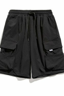 GTRG Everest Cargo Shorts - Y2K Summer Grunge, 90s Retro, Y2K Club & Party Outfits