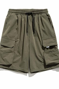 GTRG Everest Cargo Shorts - Y2K Summer Grunge, 90s Retro, Y2K Club & Party Outfits