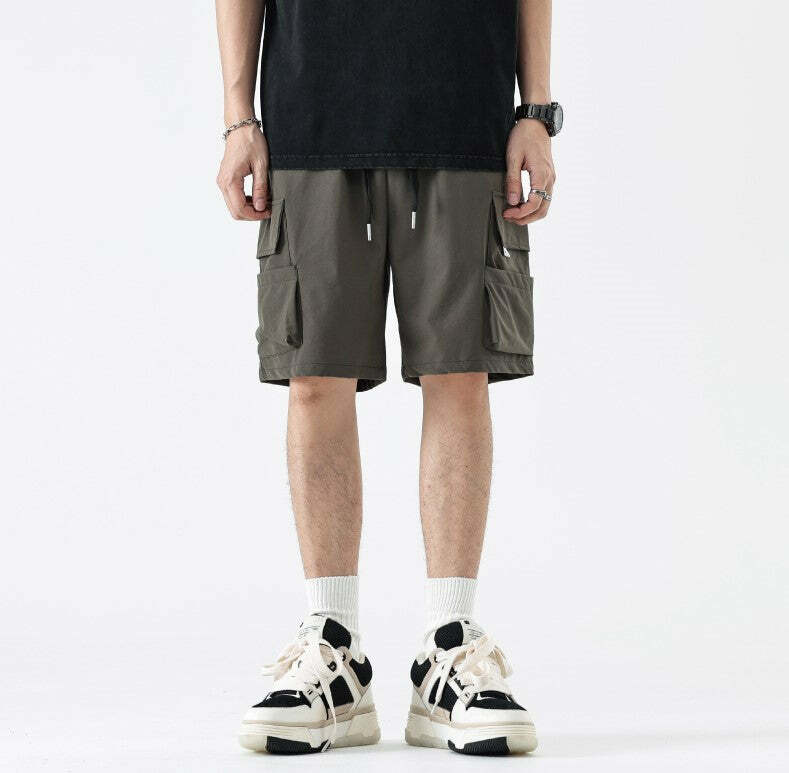 GTRG Everest Cargo Shorts - Y2K Summer Grunge, 90s Retro, Y2K Club & Party Outfits