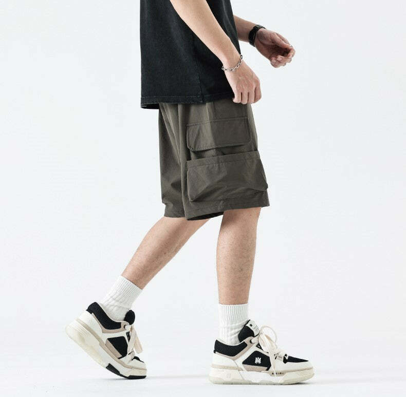 GTRG Everest Cargo Shorts - Y2K Summer Grunge, 90s Retro, Y2K Club & Party Outfits