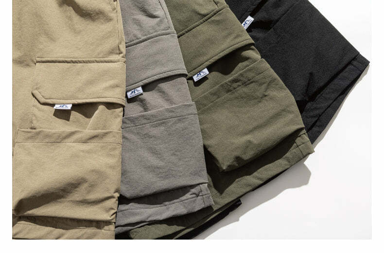 GTRG Everest Cargo Shorts - Y2K Summer Grunge, 90s Retro, Y2K Club & Party Outfits