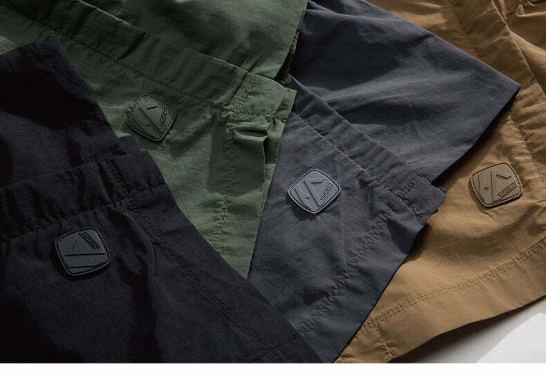 GTRG Paneled Button-Up Shirt - Y2K Summer Grunge, 90s Retro, Gothic Y2K, Y2K Club