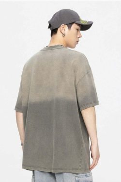 GTRG Retro-Washed Gradient Tee - Y2K Summer, 90s Grunge, Pastel Goth, Y2K Club & Party