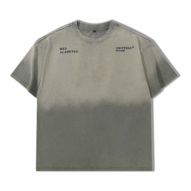 GTRG Retro-Washed Gradient Tee - Y2K Summer, 90s Grunge, Pastel Goth, Y2K Club Outfits