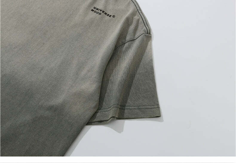 GTRG Retro-Washed Gradient Tee - Y2K Summer, 90s Grunge, Pastel Goth, Y2K Club Outfits