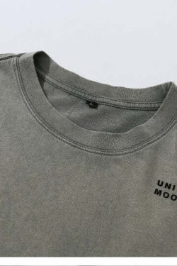 GTRG Retro-Washed Gradient Tee - Y2K Summer, 90s Grunge, Pastel Goth, Y2K Club Outfits