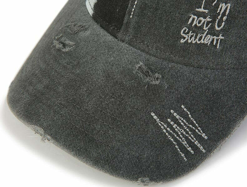 GUUKA 'Jester' Washed Cap - Y2K Grunge, 90s Retro, Summer Outfits, Pastel Goth,