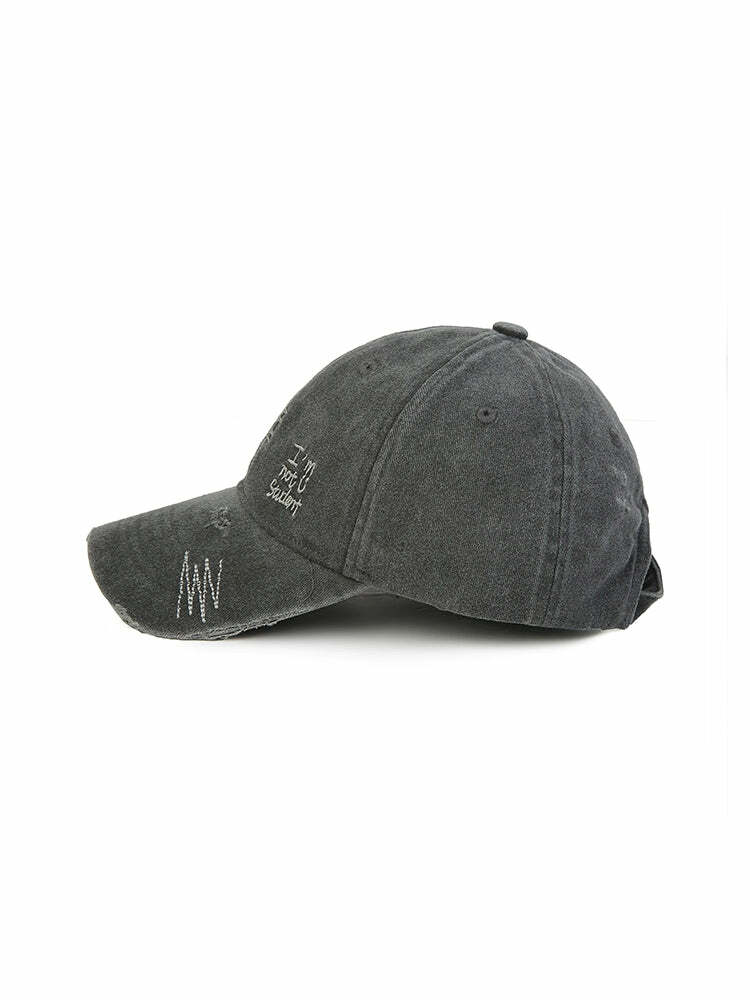 GUUKA 'Jester' Washed Cap - Y2K Grunge, 90s Retro, Summer Outfits, Pastel Goth,