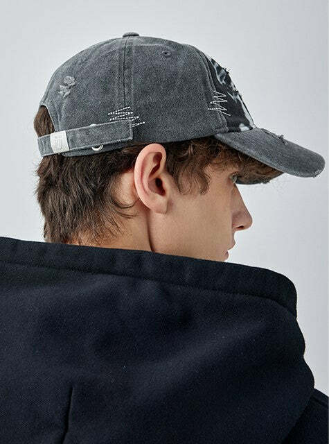 GUUKA 'Jester' Washed Cap - Y2K Summer, 90s Grunge, Retro Hip Hop, Pastel Goth,