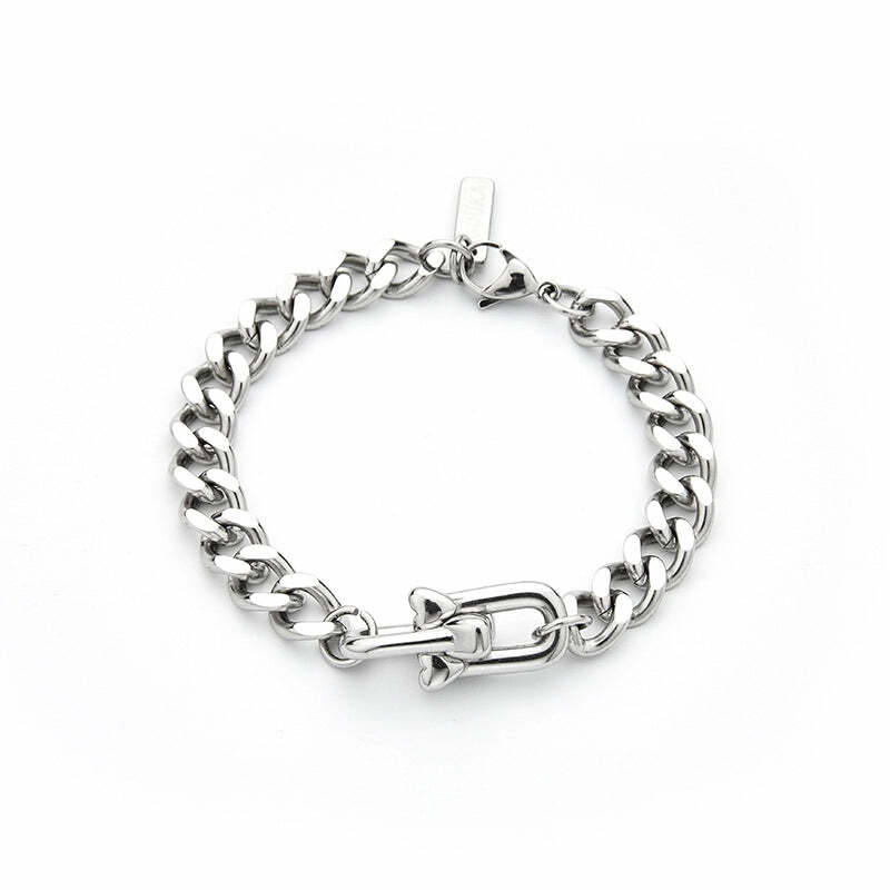 GUUKA Double Heart Bracelet - Y2K & 90s Fashion, Grunge, Retro, Pastel Goth, Popstar, Summer Out