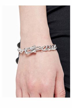 GUUKA Double Heart Bracelet - Y2K & 90s Fashion, Grunge, Retro, Pastel Goth, Popstar, Summer Out