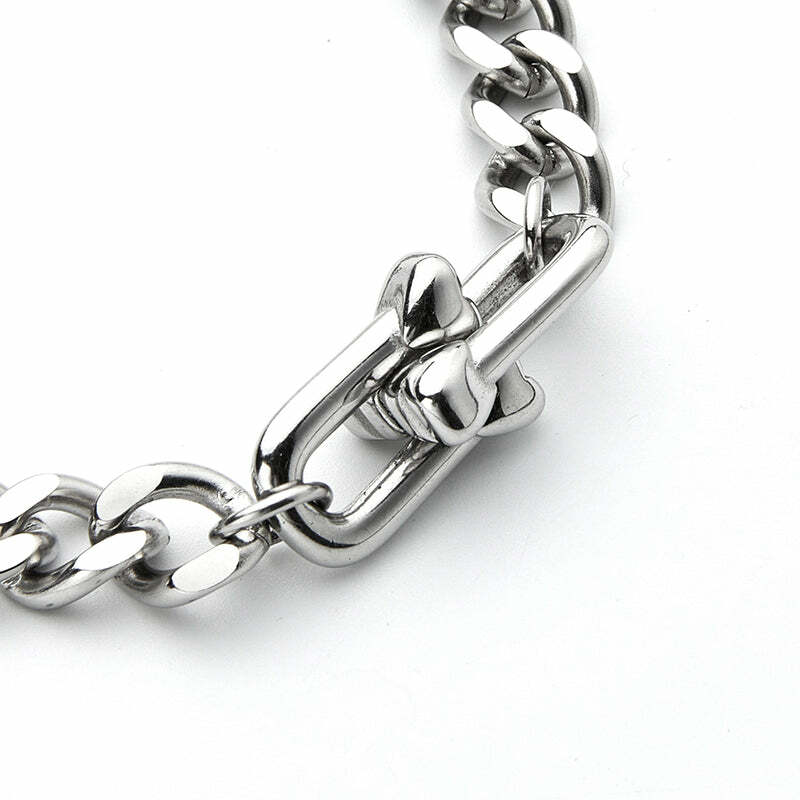 GUUKA Double Heart Bracelet - Y2K & 90s Fashion, Grunge, Retro, Pastel Goth, Popstar, Summer Out