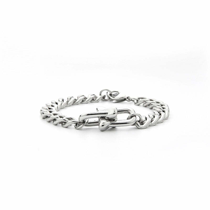 GUUKA Double Heart Bracelet - Y2K & 90s Fashion, Grunge, Retro, Pastel Goth, Popstar, Summer Out