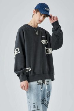 GUUKA Manga Sweatshirt - Y2K Summer, 90s Grunge, Retro 70s, Pastel Goth, Y2K