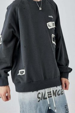 GUUKA Manga Sweatshirt - Y2K Summer, 90s Grunge, Retro 70s, Pastel Goth, Y2K