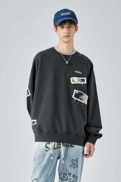 GUUKA Manga Sweatshirt - Y2K Summer Grunge, 90s Retro, Pastel Goth, Y2K Club & Party Out