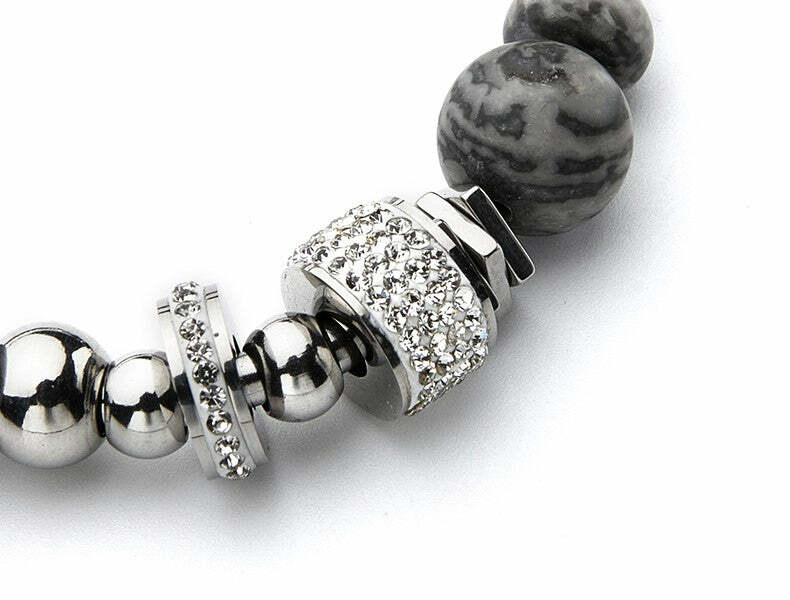 GUUKA Y2K Marble Stone Bracelet - Retro 90s Grunge, Pastel Goth, and Summer Y2K Fashion Accessory