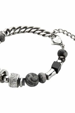 GUUKA Y2K Marble Stone Bracelet - Retro 90s Grunge, Pastel Goth, and Summer Y2K Fashion Accessory