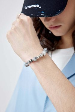 GUUKA Y2K Marble Stone Bracelet - Retro 90s Grunge, Pastel Goth, and Summer Y2K Fashion Accessory