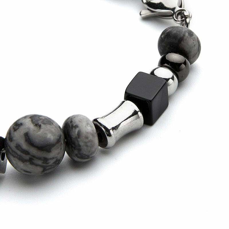 GUUKA Y2K Marble Stone Bracelet - Retro 90s Grunge, Pastel Goth, and Summer Y2K Fashion Accessory