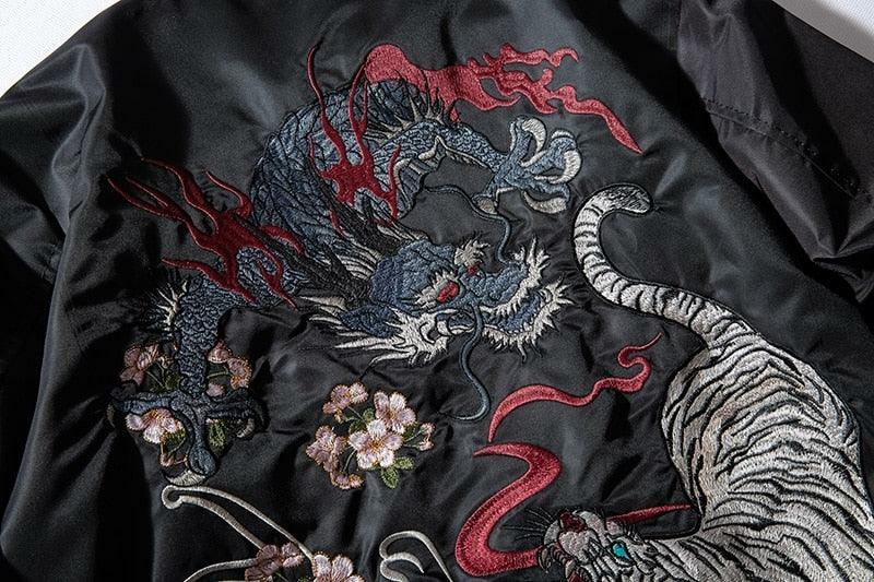 GXP1999 'Yin Yang' Lightweight Souvenir Jacket - Y2K Summer, 90s Grunge, Retro Y2K Fashion