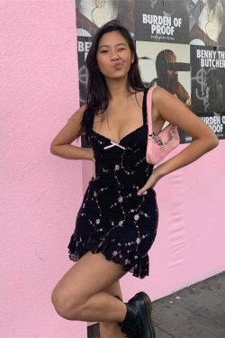 Hailynn Mesh Mini Dress - Y2K Summer Grunge, 90s Retro, Gothic Y2K Party Outfit