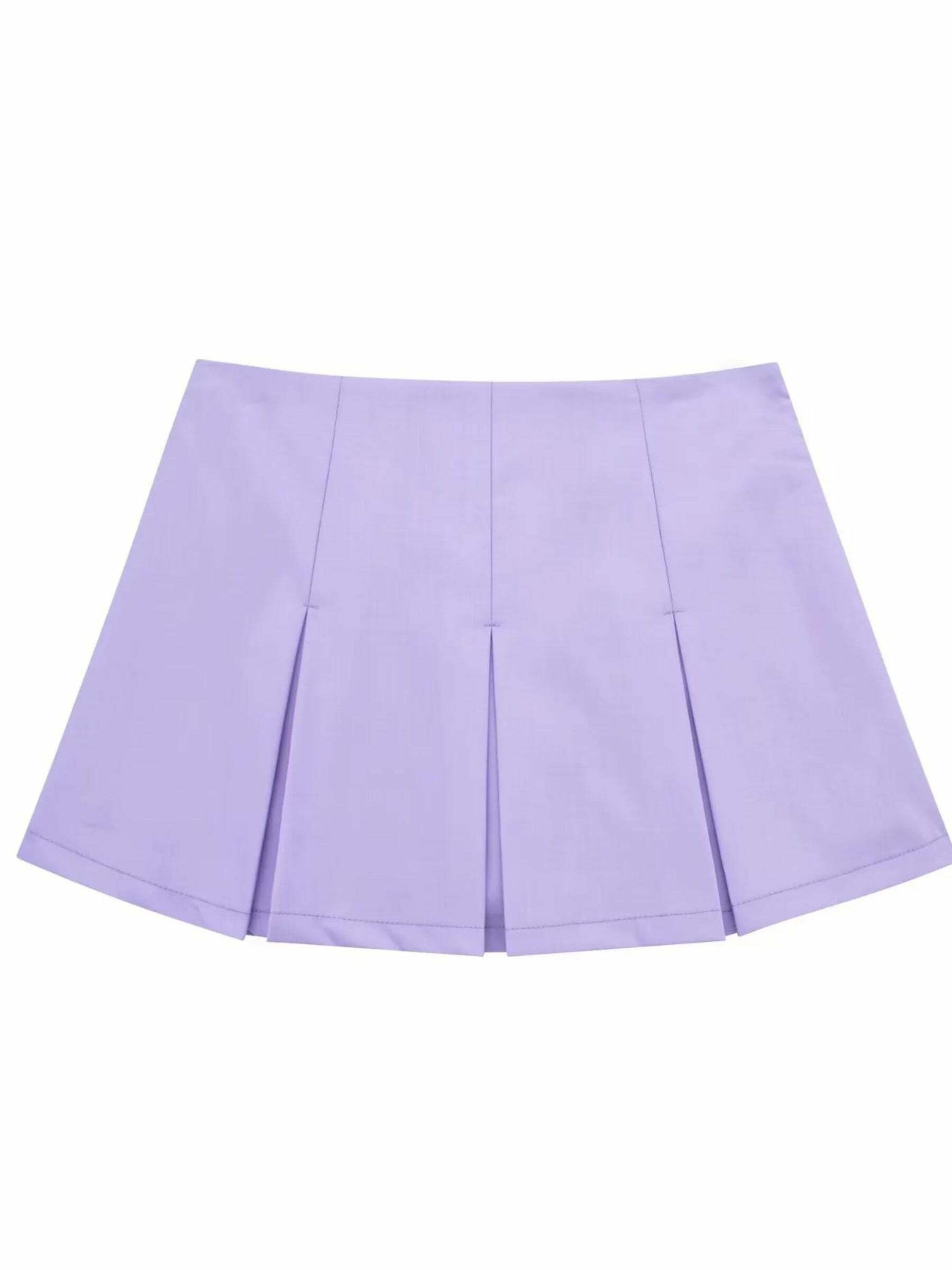 Hale Pleated Mini Skirt - Y2K Summer Grunge Outfit, 90s Fashion, Retro Style, Y2K Party Look