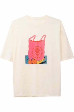 Happy Shopper Retro Loose Graphic T-Shirt - Y2K Summer, 90s Grunge, Pastel Goth, Y2K Club Outfits