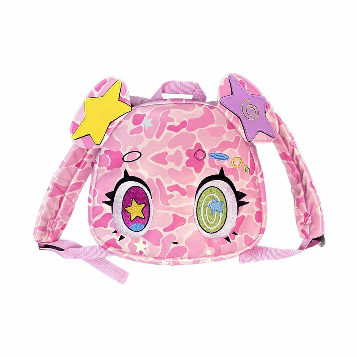 Harajuku Pink Bear Backpack - Y2K Grunge, 90s Retro, Pastel Goth, Y2K Summer & Party Outfits