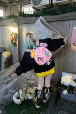 Harajuku Pink Bear Backpack - Y2K Grunge, 90s Retro, Pastel Goth, Y2K Summer & Party Outfits