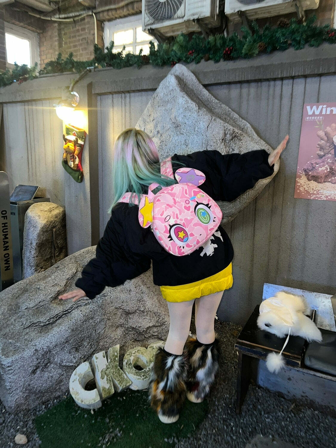 Harajuku Pink Bear Backpack - Y2K Grunge, 90s Retro, Pastel Goth, Y2K Summer & Party Outfits