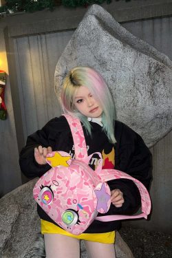 Harajuku Pink Bear Backpack - Y2K Grunge, 90s Retro, Pastel Goth, Y2K Summer & Party Outfits