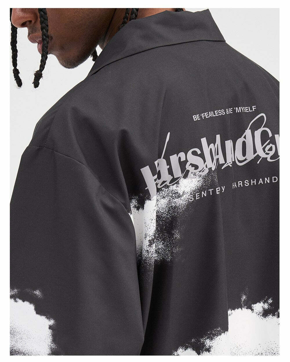 HARSH and CRUEL 'Cloud Nine' Button-Up - Y2K Summer Grunge, 90s Fashion, Retro Y2K Outfits