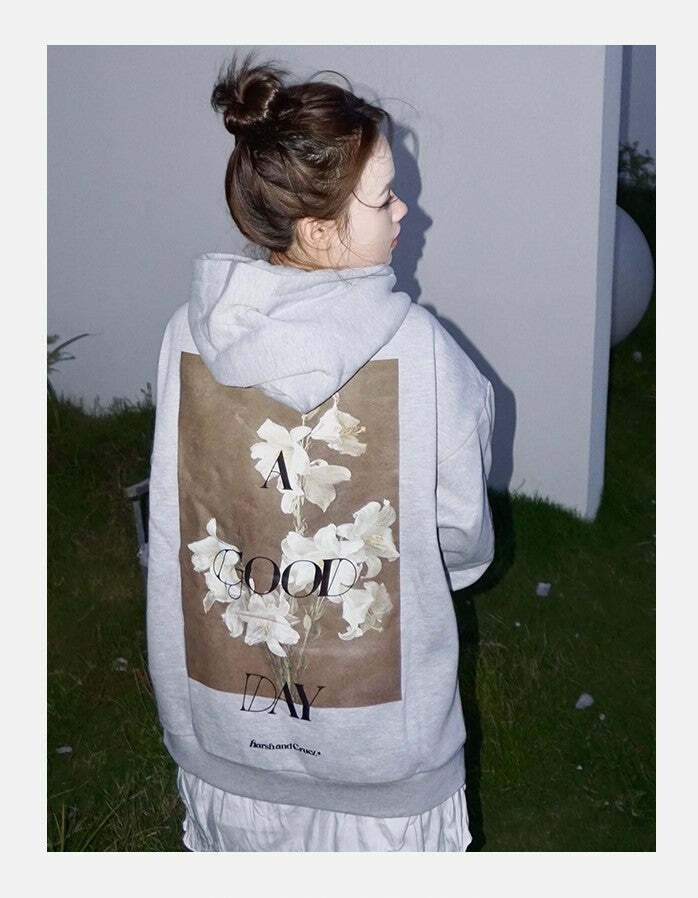 HARSH and CRUEL 'Have a Good Day' Hoodie - Y2K Grunge, 90s Fashion, Retro Style, Pastel Goth