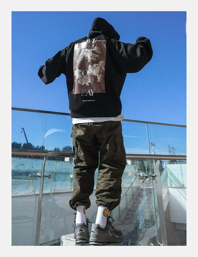 HARSH and CRUEL 'Have a Good Day' Hoodie - Y2K Grunge, 90s Fashion, Retro Summer Outfit