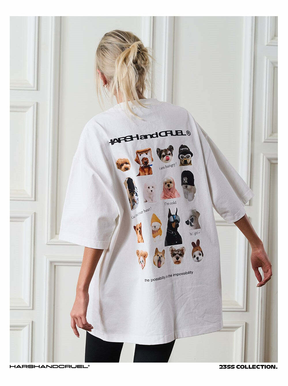 HARSH and CRUEL 'Pup' Tee - Y2K Summer Grunge, 90s Retro, Gothic Y2K, Baby Te