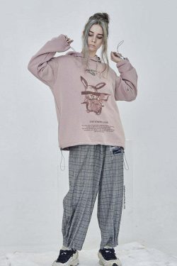 HARSH and CRUEL Blinded Monster Hoodie - Y2K Grunge, 90s Fashion, Retro Style, Gothic Y2K Outfit
