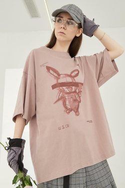 HARSH and CRUEL Blinded Monster Outline Tee - Y2K Grunge, 90s Fashion, Retro Summer Outfit